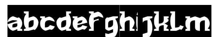 Night Creature-Inverse Font LOWERCASE