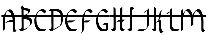 Night Hindi Regular Font UPPERCASE
