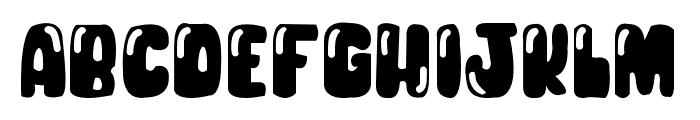 Night Party-Regular Font LOWERCASE