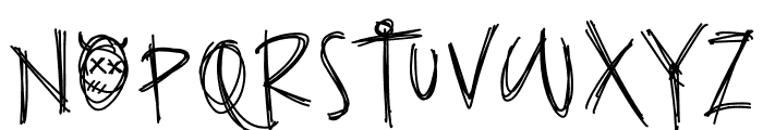Night Terror Regular Font UPPERCASE