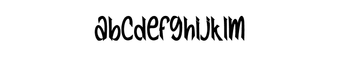 Night Wild Font LOWERCASE