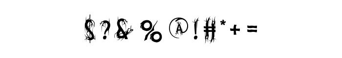 NightMetal Font OTHER CHARS