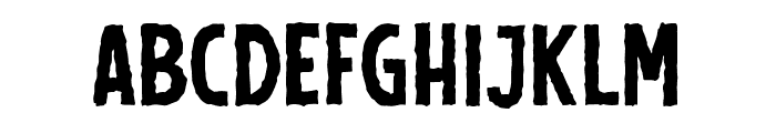 NightShade-Regular Font LOWERCASE