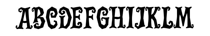 NightTickleRegular Font UPPERCASE
