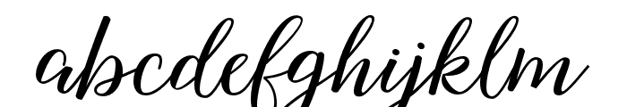 Nightcall Upright Font LOWERCASE