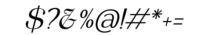 NightfallWestlight-Italic Font OTHER CHARS