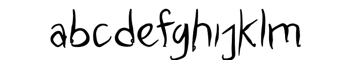 Nightmare Entity Regular Font LOWERCASE