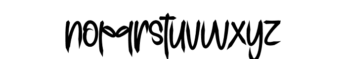 Nightmare Kingsize Font LOWERCASE