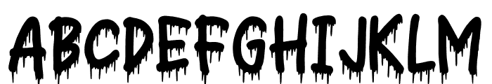 Nightmare-Regular Font LOWERCASE