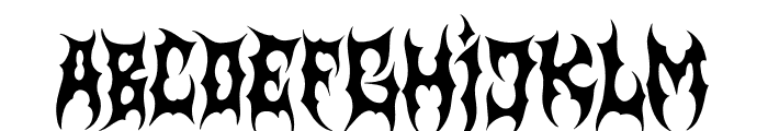 Nightmaw Font UPPERCASE