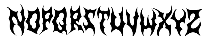 Nightmaw Font UPPERCASE
