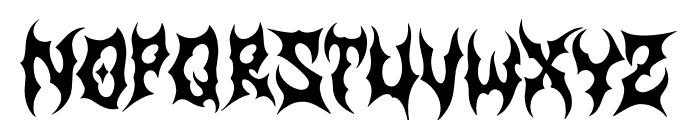 Nightmaw Font LOWERCASE