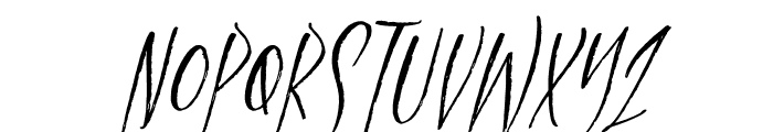 Nightwalk Greaper Italic Font LOWERCASE