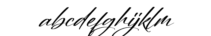 Nighty Bright Italic Font LOWERCASE