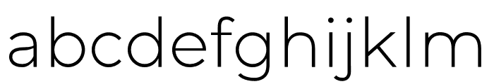 Nila Light Font LOWERCASE