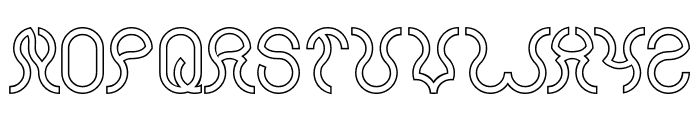 Nine-Hollow Font UPPERCASE