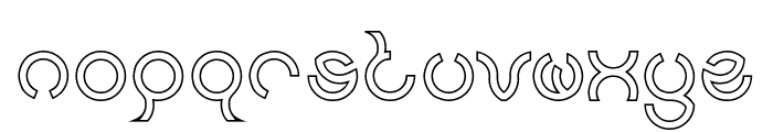 Nine-Hollow Font LOWERCASE