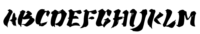 Ninja Kage Regular Font UPPERCASE