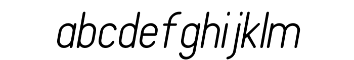 Nirmala Italic Font LOWERCASE