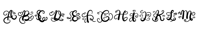 Nisha Monogram Font UPPERCASE