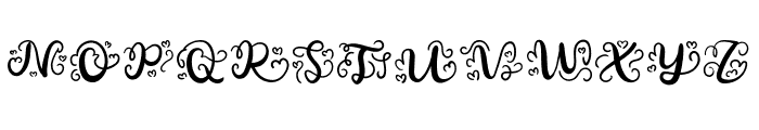 Nisha Monogram Font LOWERCASE