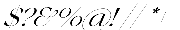 Nismoter Italic Font OTHER CHARS
