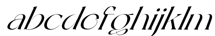 Nismoter Italic Font LOWERCASE