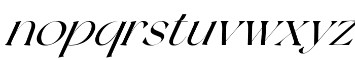 Nismoter Italic Font LOWERCASE