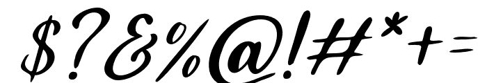 NissaKireina-Italic Font OTHER CHARS