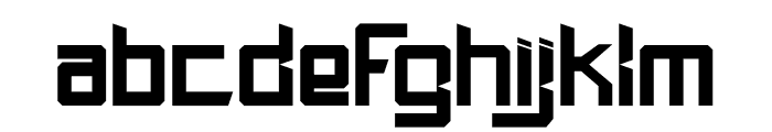 Nitro Nova Heavy Font LOWERCASE