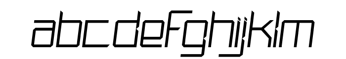 Nitro Nova Light Slant Font LOWERCASE