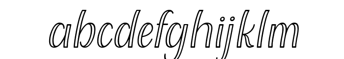 Nittela Italic Font LOWERCASE