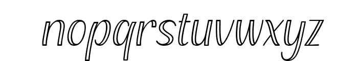 Nittela Italic Font LOWERCASE