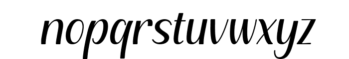 Nittela Solid Italic Font LOWERCASE