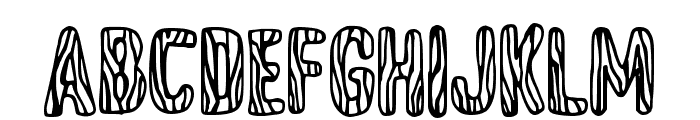 Njebra Regular Font UPPERCASE