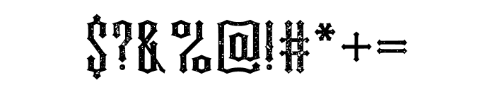 NoRemorse Aged Font OTHER CHARS