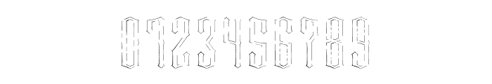 NoRemorse Inline FX Font OTHER CHARS