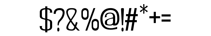 Nobac-Regular Font OTHER CHARS