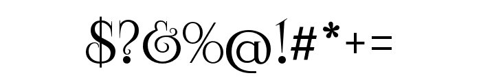 Noble Serenity Regular Font OTHER CHARS