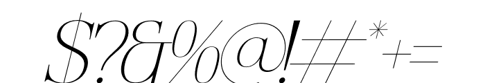 Nocashe Italic Font OTHER CHARS