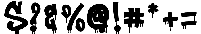 Noctra Drip SolidMelt SolidMelt Font OTHER CHARS