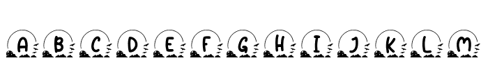 Nocturnal Halloween Monogram Rg Font LOWERCASE