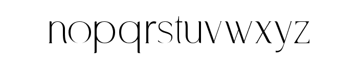 Nocturnal Thin Font LOWERCASE