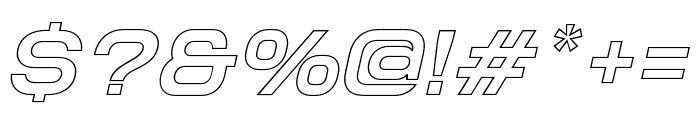 NokiaExpandedOutlineItalic-Sm Font OTHER CHARS