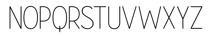 Nomotype Rounded Thin Font UPPERCASE