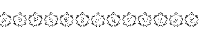 Nona Christmas Monogram Regular Font LOWERCASE