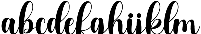 Nophi Nophia Regular Font LOWERCASE