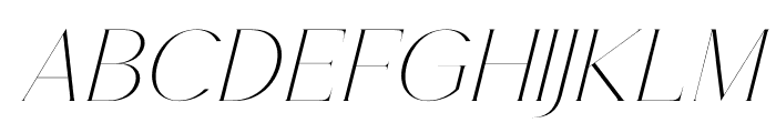 Noracle Italic Font LOWERCASE
