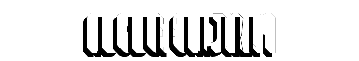Nordin Shadow Left Font LOWERCASE