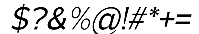 Normaliq-Italic Font OTHER CHARS